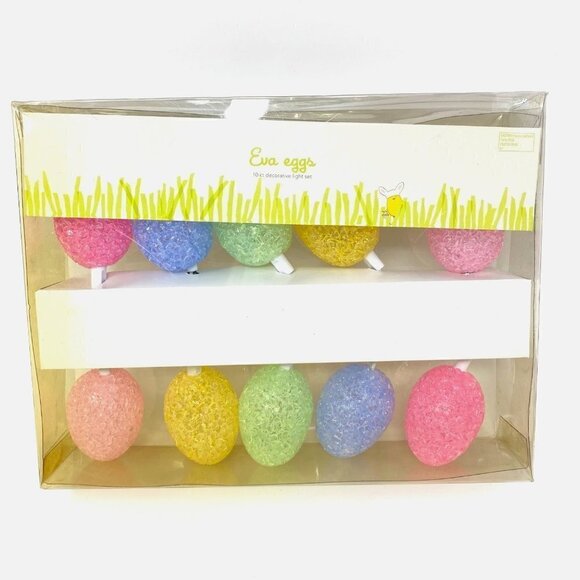 Target Other - Vintage Target EVA Decorative Easter Eggs String Light Set 10 Count